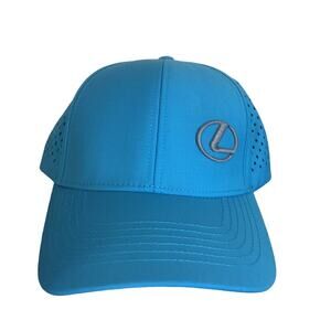 Lexus Mesh Turquoise Blue Adjustable Self Fastener Ball Cap NWOT Never Worn